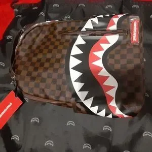 ??SLEEK SHARKS IN PARIS SPRAYGROUND BACKPACK ?? LAST ONE LEFT ! LTD EDITION SHARKS IN PARIS THE RIZZ BACKPACK (DLXV) – SPRAYGROUND® main image 2